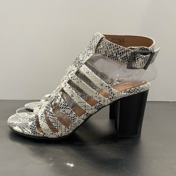 Vionic Sami Snake Sandal Strappy Block Heel Gladiator Ankle Strap Snake 9.5 M - Picture 2 of 9